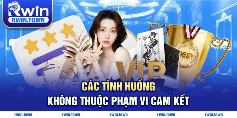 RWIN không chịu trách nhiệm cho các tình huống ngoài phạm vi cam kết